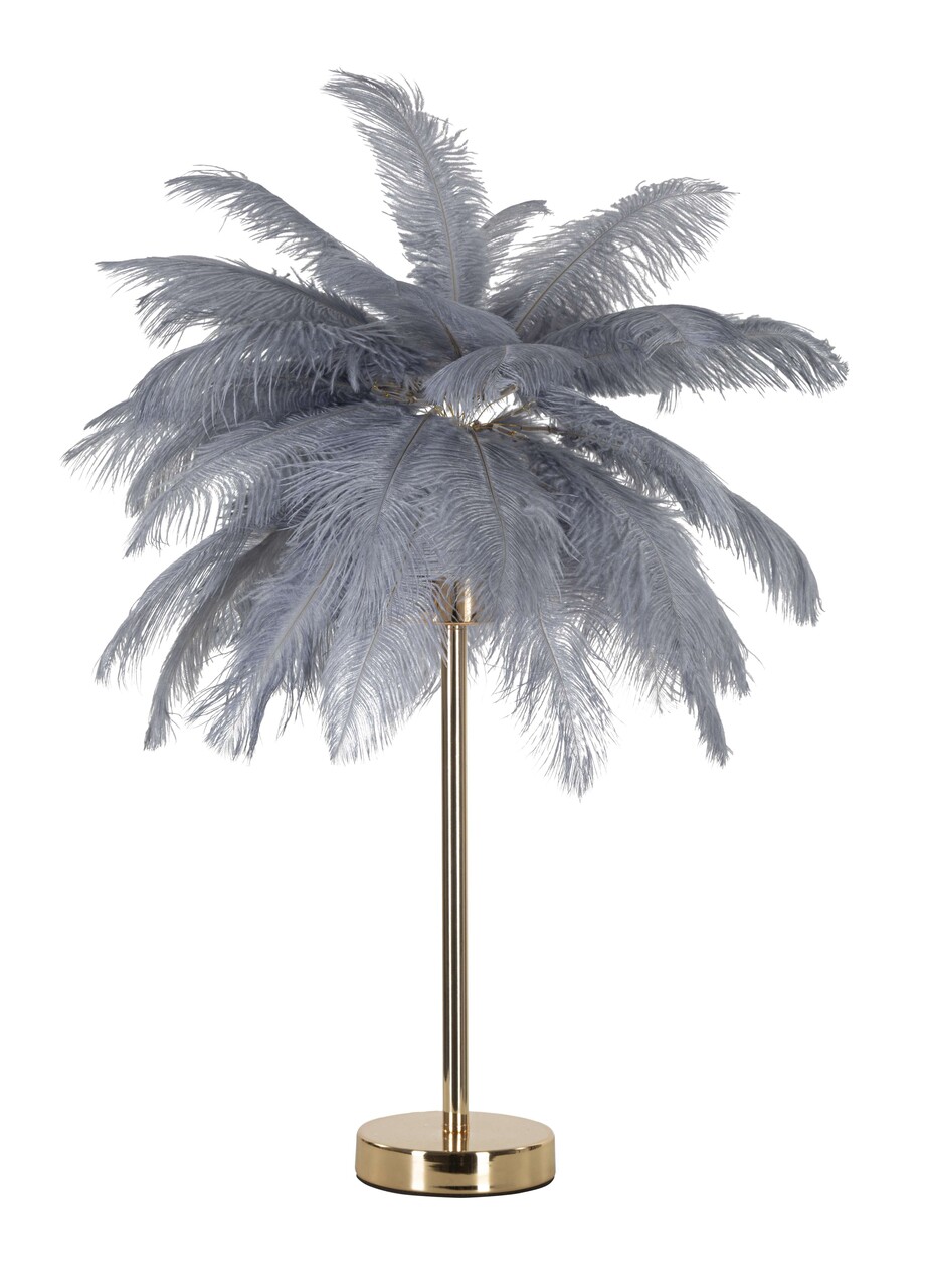 Lampa de masa Palm, Mauro Ferretti, 2 x E14, 40W, 40x55 cm, fier, auriu/gri - imagine 7
